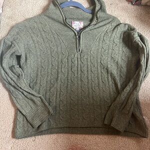 Olive green “Pink Republic” sweater size US L